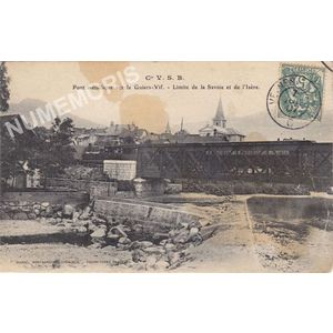 Cie VSB pont m&eacute;tallique sur le Guiers-Vif Limite de la Savoie et de l'Is&egrave;re