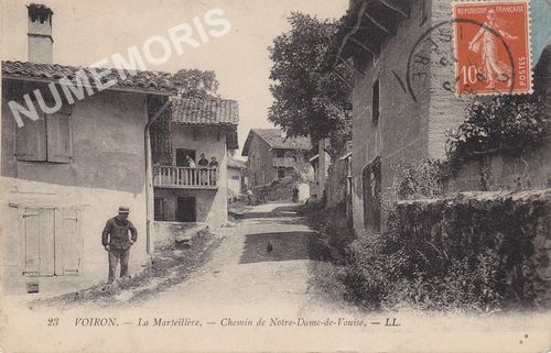 023 Voiron la Marteill&egrave;re chemin de Notre-dame-de-Vouise LL