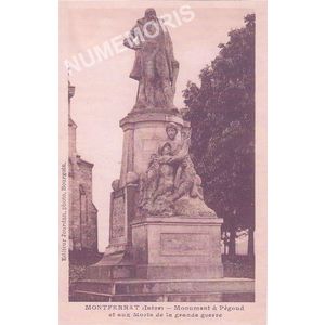Montferrat (Is&egrave;re) monument &agrave; P&eacute;goud et aux morts de la grande guerre