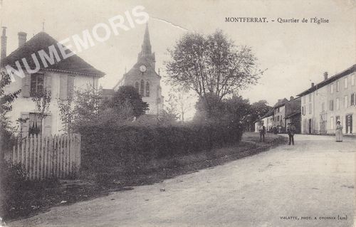 Montferrat quartier de l'église