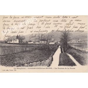GD 258 le  Dauphin&eacute; Charavines-les-Bains la source de la Fures