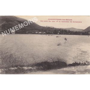 Charavines-les-Bains un coin du Lac et le Hameau de Colleti&egrave;re