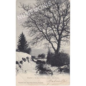 Dauphiné le lac de paladru (hiver)