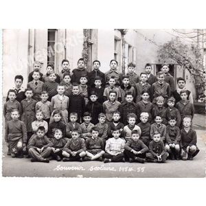 Coublevie : école en 1954-55