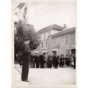 Coublevie : inauguration de la place Brochier en 1948