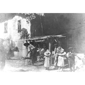 Bilieu : ferrage des vaches vers 1920 ?