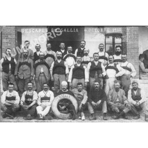 Bilieu : rescap&eacute;s du Gallia &agrave; Bizerne avec Pierre Frappat en 1916