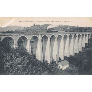 2444 Rives (Is&egrave;re) viaduc du Pont du Boeuf (haut. 45 m, long. 275 m)