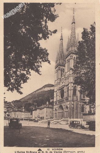 012 Voiron l'&eacute;glise St-Bruno et N.D. de Vouise (Berruyer, arch.)