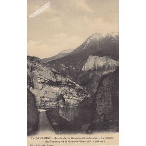 JG 232 le Dauphin&eacute; route de la Grande-Chartreuse le d&eacute;fil&eacute; du Crossey et la Grande-Sure (alt. 1924 m)
