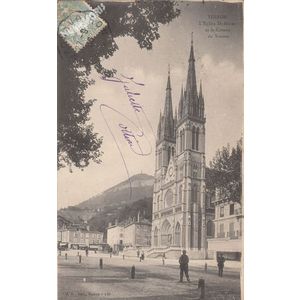 JG 149 Voiron l'&eacute;glise St Bruno et le coteau de Vouise 