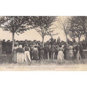 JG 245 Voiron 1er mai 1906 le colonel, commandant les troupes...