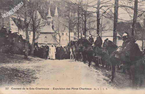 227 Couvent de la Gde-Chartreuse Expulsion des P&egrave;res Chartreux n� 5 ER