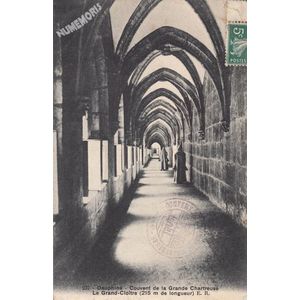 237 Dauphin&eacute; Couvent de la Grande Chartreuse le Grand-Clo&icirc;tre (215 m de longueur) ER