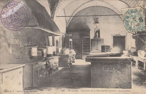 692 Daupnin&eacute; Couvent de la Grande-Chartreuse la cuisine