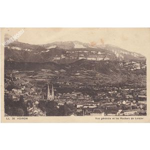 026 Voiron vue g&eacute;n&eacute;rale et les rochers de Lorzier