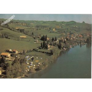 Q.3697 Paladru (Isère) Vue générale et camping