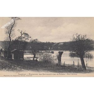 Dauphin&eacute; Charavines, les cabines et la lac de Paladru