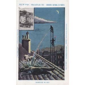 Ville de Voiron fêtes du 30 juin 1912 concours national de pompes