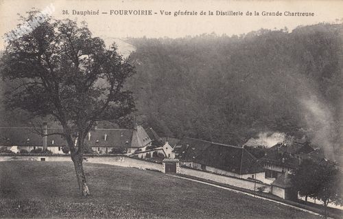 026 Dauphin&eacute; Fourvoirie vue g&eacute;n&eacute;rale de la distillerie de la Grande Chartreuse