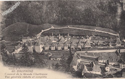 060 Dauphin&eacute; Couvent de la Grande Chartreuse vue g&eacute;n&eacute;rale r&eacute;duite et compl&egrave;te