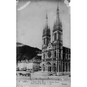 003 Voiron l'&eacute;glise Saint Bruno, le chateau Baral, Notre Dame de Vouise LL