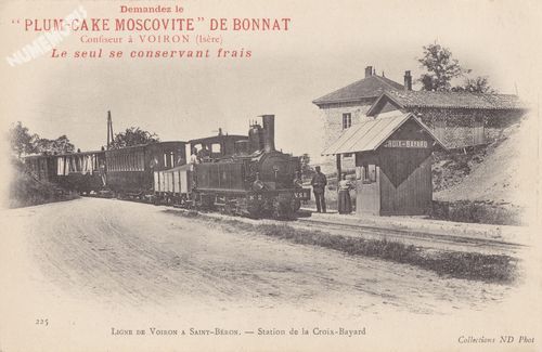 225 Ligne de Voiron &agrave; Saint-B&eacute;ron station de la Croix-Bayard collections ND Phot