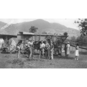 Voiron : la batteuse