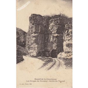 GD 254 massif de la Chartreuse les gorges du Crossey sortie du tunnel