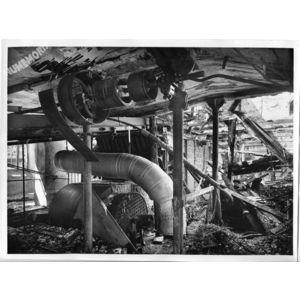 Paviot incendie de Ruby suite aux bombardements de 1940