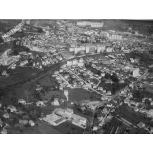 Voiron : vues a&eacute;riennes de la DDE de 1970