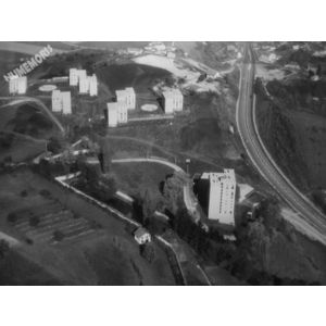 Voiron : vues a&eacute;riennes de la DDE de 1970