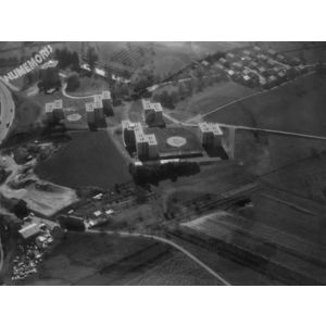 Voiron : vues a&eacute;riennes de la DDE de 1970