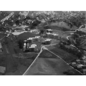 Voiron : vues a&eacute;riennes de la DDE de 1970