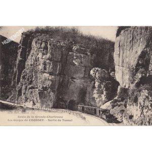 GD 555 route de la Chartreuse les gorges du Crossey sortie du tunnel