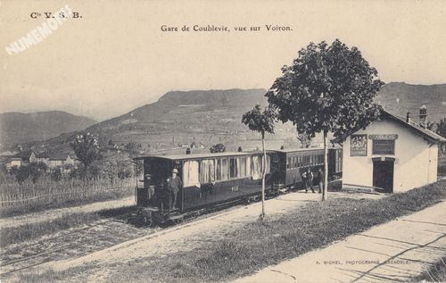 Cie VSB gare de Coublevie, vue sur Voiron