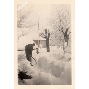 Voissant : neige vers 1980