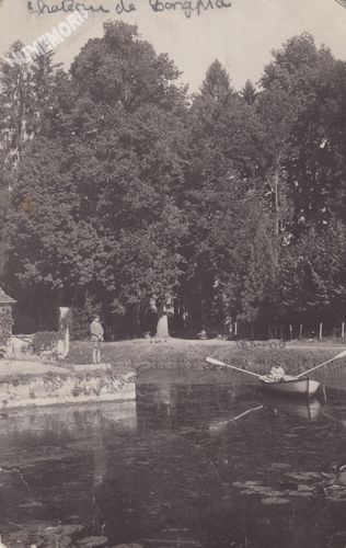 carte-photo du ch&acirc;teau de Longpra