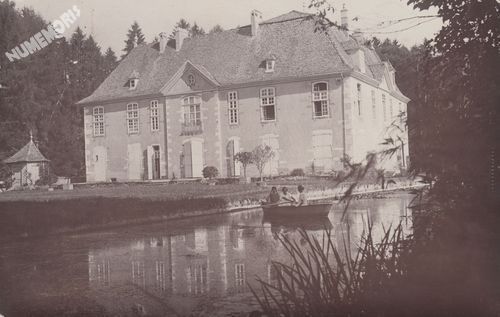 carte-photo du ch&acirc;teau de Longpra