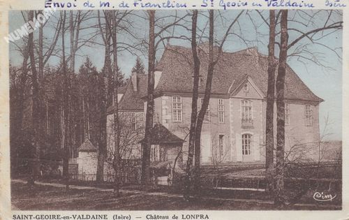 Saint-Geoire-en-Valdaine (is&egrave;re) ch&acirc;teau de Longpra