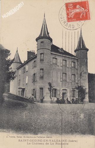 Saint-Geoire-en-Valdaine (is&egrave;re) le ch&acirc;teau de la Rochette