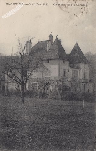 St-Geoire-en-Valdaine ch&acirc;teau des Thermes