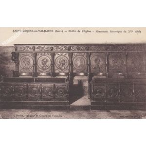 Saint-Geoire-en-Valdaine (Is&egrave;re) stalles de l'Eglise Monument historique du XVe si&egrave;cle