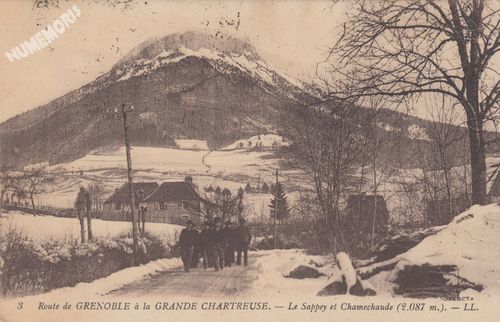 003 route de Grenoble &agrave; la Grande-Chartreuse le Sappey et Chamechaude (2.087 m.) LL