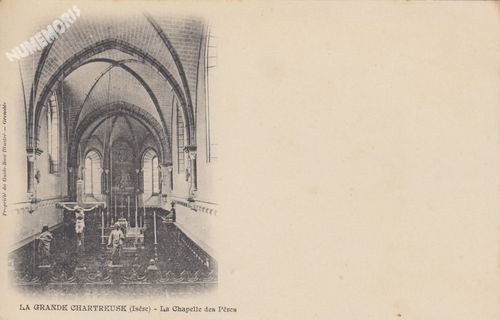 la Grande Chartreuse la chapelle des P&egrave;res