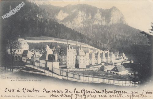 la Grande Chartreuse vue d'ensemble du couvent