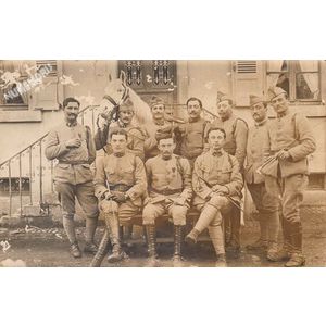 carte-photo d'un militaire de Tolvon en 1911