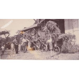 Montferrat : batteuse en 1936