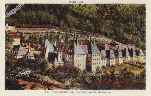 056 vue g&eacute;n&eacute;rale du couvent Grande-Chartreuse