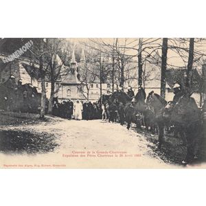 Couvent de la Grande-Chartreuse Expulsion des P&egrave;res le 29 avril 1903